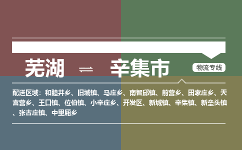 芜湖到辛集市物流公司-货运专线价格实惠「多少天到」