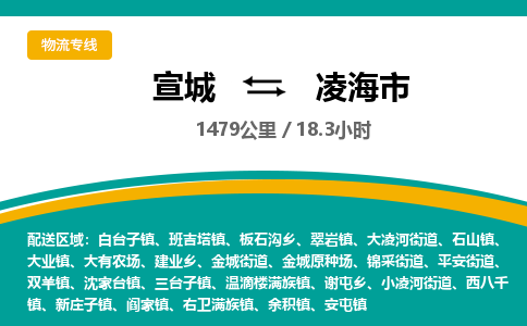 宣城到凌海市物流公司要几天_宣城到凌海市物流专线价格_宣城至凌海市货运公司电话