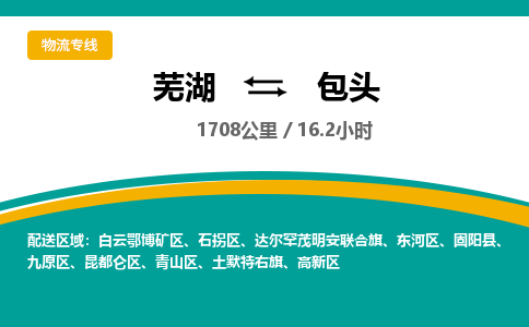 芜湖到包头物流公司要几天_芜湖到包头物流专线价格_芜湖至包头货运公司电话