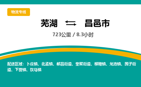 芜湖到昌邑市物流公司-货运专线高效准时「价格实惠」