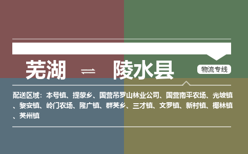 芜湖到陵水县物流公司-货运专线急速响应「急件托运」