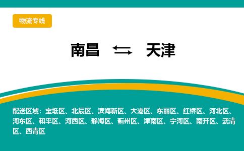 南昌到天津物流公司要几天_南昌到天津物流专线价格_南昌至天津货运公司电话