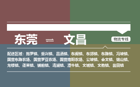 东莞到文昌物流公司要几天_东莞到文昌物流专线价格_东莞至文昌货运公司电话