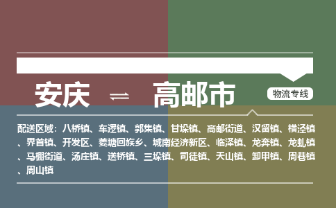 安庆到高邮市物流公司要几天_安庆到高邮市物流专线价格_安庆至高邮市货运公司电话