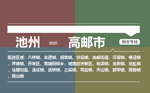 池州到高邮市物流公司要几天_池州到高邮市物流专线价格_池州至高邮市货运公司电话