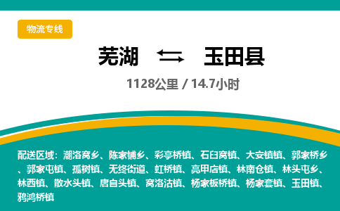 芜湖到玉田县物流公司-货运专线时效稳定「准时到达」