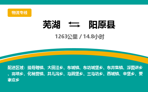 芜湖到阳原县物流公司-货运专线机动性高「快运直达」