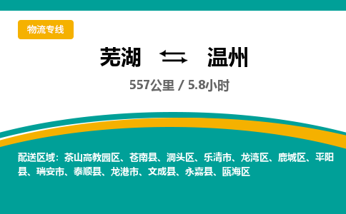 芜湖到温州物流公司-货运专线丢损必赔「价格优惠」