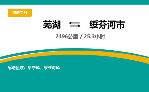 芜湖到绥芬河市物流公司-货运专线高效运输「快速直达」