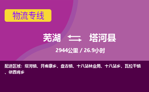 芜湖到塔河县物流公司-货运专线丢损必赔「多少一吨」