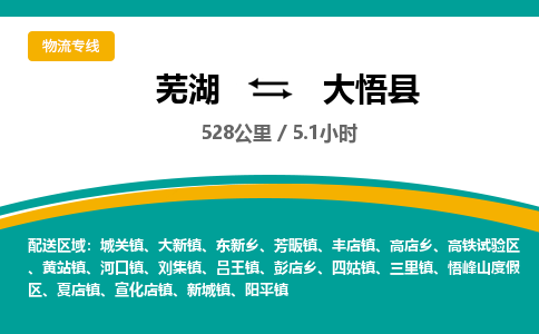 芜湖到大悟县物流公司-货运专线高效准时「全境配送」