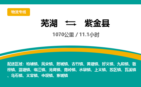 芜湖到紫金县物流公司-货运专线丢损必赔「多少一吨」