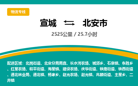 宣城到北安市物流公司要几天_宣城到北安市物流专线价格_宣城至北安市货运公司电话