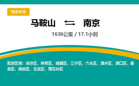 马鞍山到南京物流公司要几天_马鞍山到南京物流专线价格_马鞍山至南京货运公司电话