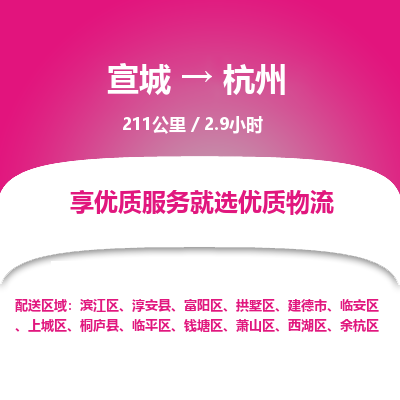 宣城到杭州物流公司要几天_宣城到杭州物流专线价格_宣城至杭州货运公司电话