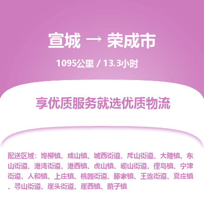 宣城到荣成市物流公司要几天_宣城到荣成市物流专线价格_宣城至荣成市货运公司电话