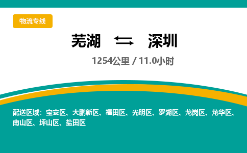 芜湖到深圳物流公司要几天_芜湖到深圳物流专线价格_芜湖至深圳货运公司电话