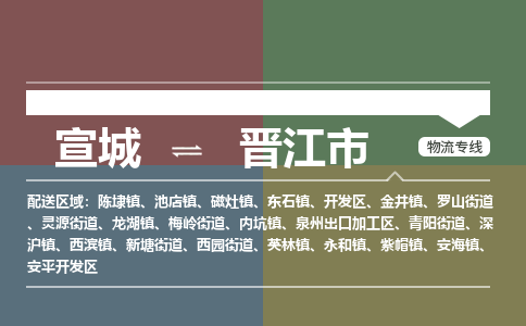 宣城到晋江市物流公司要几天_宣城到晋江市物流专线价格_宣城至晋江市货运公司电话