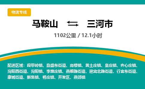 马鞍山到三河市物流公司要几天_马鞍山到三河市物流专线价格_马鞍山至三河市货运公司电话