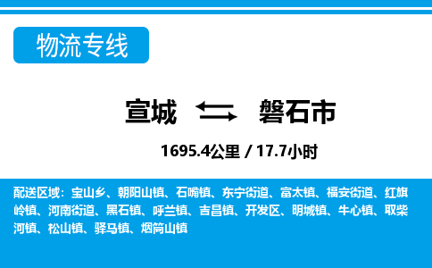 宣城到磐石市物流公司要几天_宣城到磐石市物流专线价格_宣城至磐石市货运公司电话