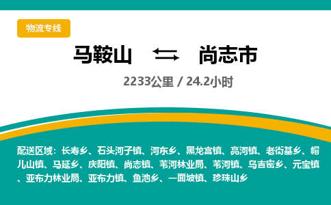 马鞍山到尚志市物流公司要几天_马鞍山到尚志市物流专线价格_马鞍山至尚志市货运公司电话