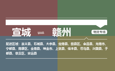 宣城到赣州物流公司要几天_宣城到赣州物流专线价格_宣城至赣州货运公司电话